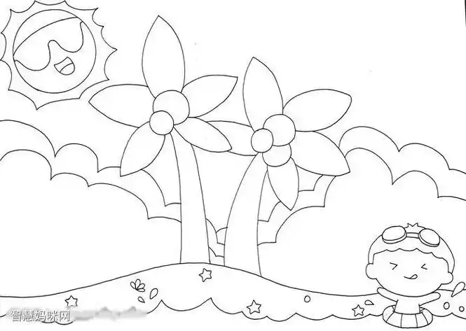 画一幅夏天的手抄报以夏天为主题的手抄报内容24节气立夏手抄报简单又