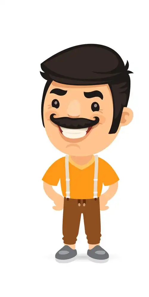 卡通矢量男性人物
