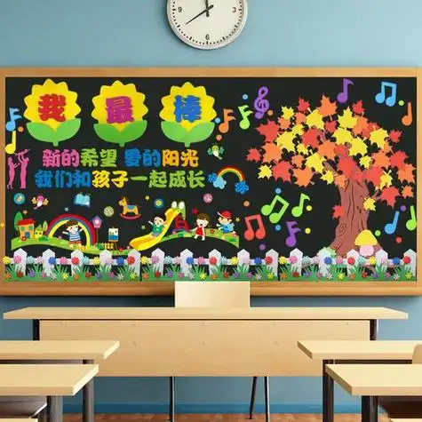 开学黑板报装饰品墙贴小学幼儿园教室墙面主题环境布置创意文化墙