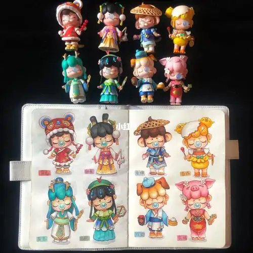 手绘盲盒手帐|nanci囡茜十二生肖(附过程)