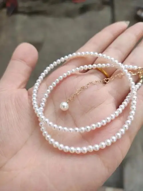 极光迷你小珍珠项链