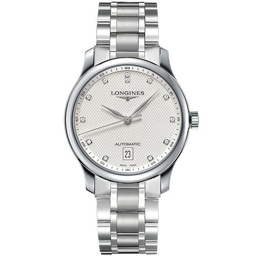 longines浪琴正品手表男 名匠系列时尚镶钻机械男表l2.628.4.77.