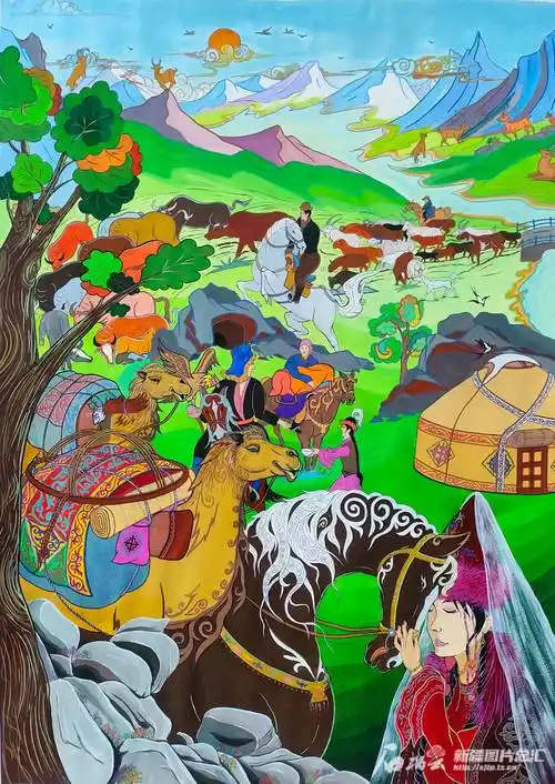 新疆4幅作品入选全国新春农民画贺岁展