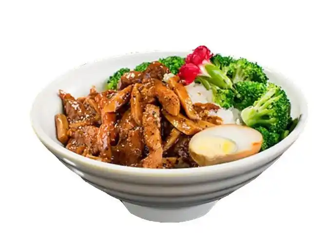 黑椒鸡柳饭图片