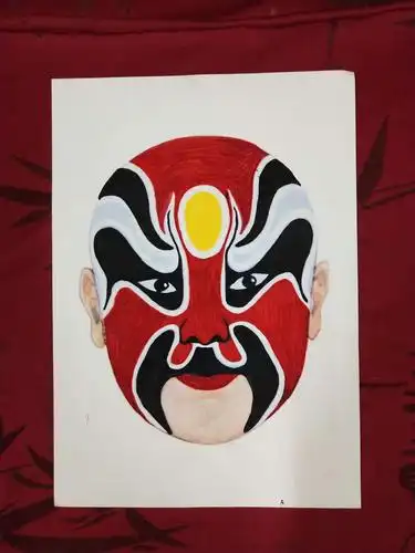 一电学校"戏曲进校园,童心沐经典"活动系列一一一戏曲脸谱涂色比赛!