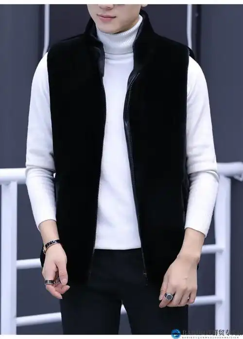 貂皮大衣babiboy男士皮草马甲高品质貂绒马夹坎肩保暖修身潮保暖背心