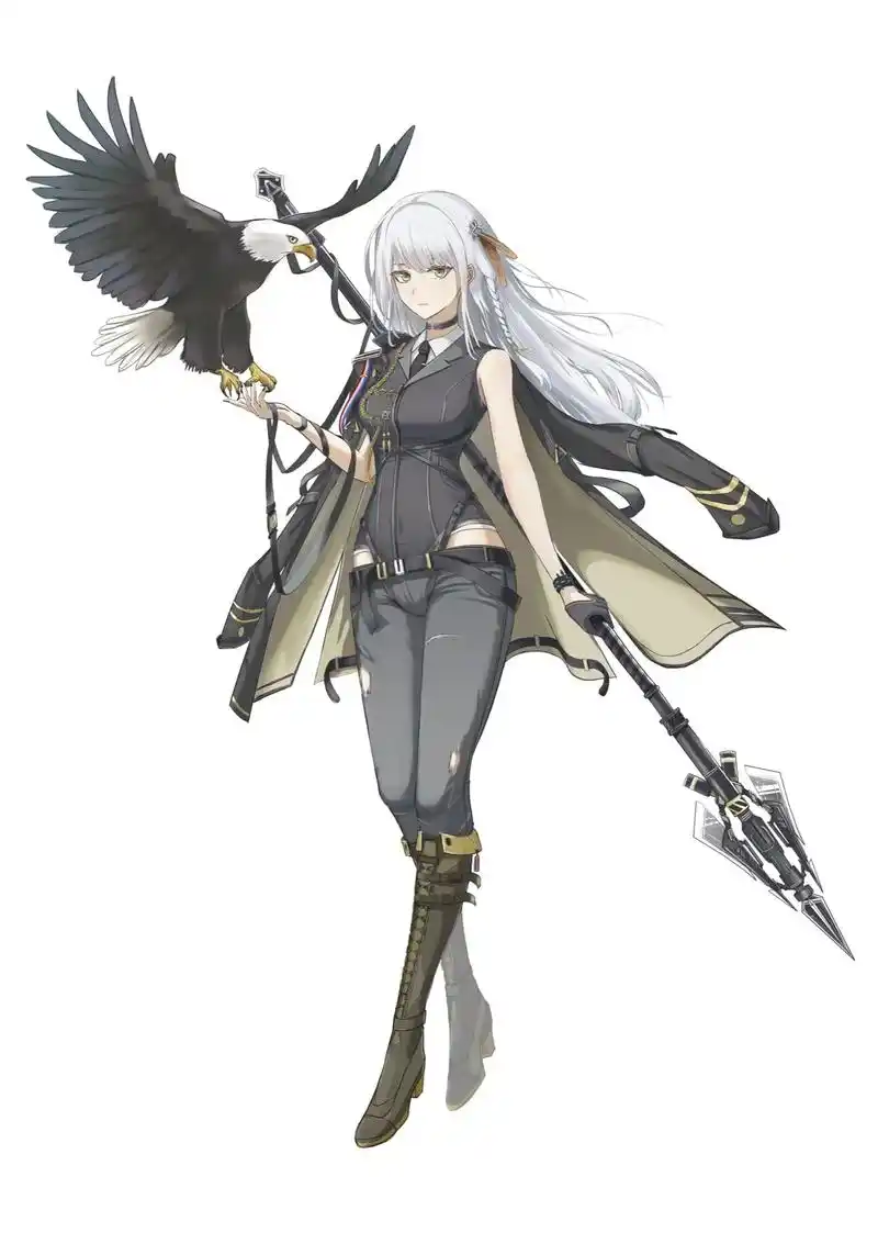 白头海雕.#立绘 #明日方舟 #人设 - 抖音