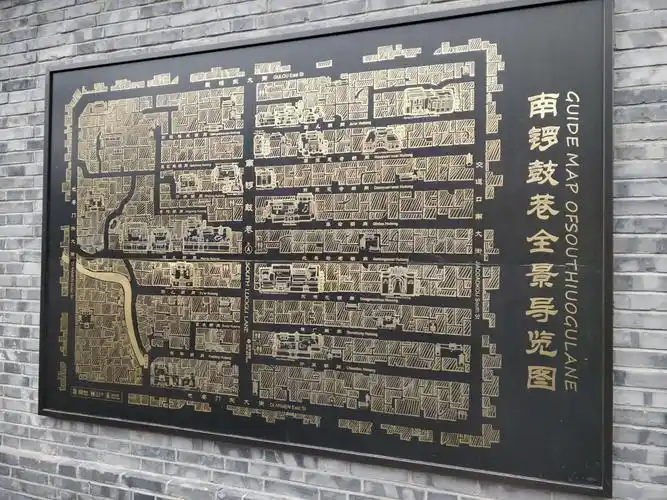 北京南锣鼓巷全景导游图
