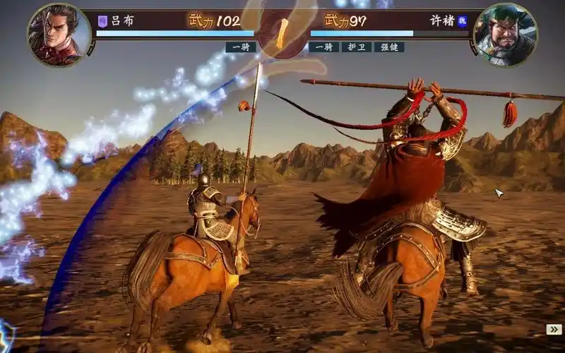 活动作品三国志14最离谱的单挑吕布vs许褚大招动画都卡了