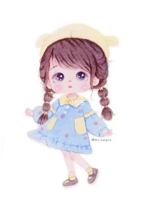 原创一组萌娃小可爱萌娃头像萌宝头像动漫q版卡通头像女生头像手绘