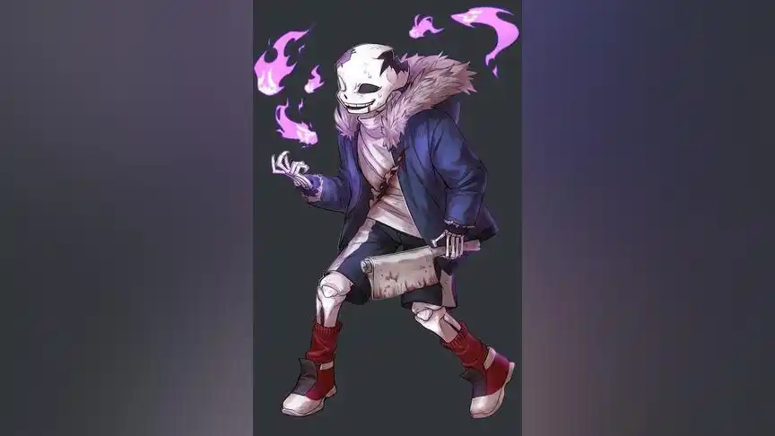 画的感染者sans