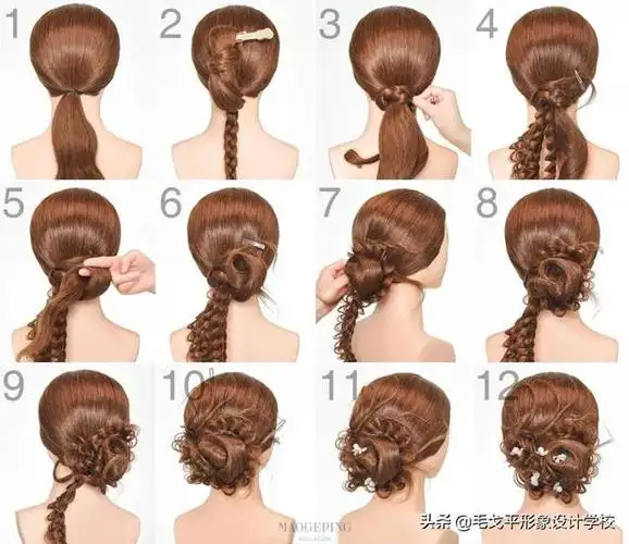 新娘盘发发型教程(新娘盘头发型图片)  19