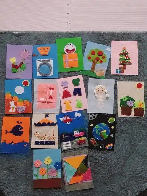 柚宝的第一本早教布书,来自贫穷又倔强的老母亲亲手制作呢.