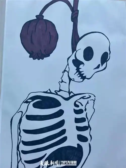 看看学生娃手绘的禁毒漫画_毒品