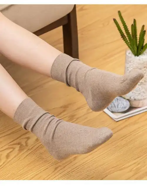 高品质女士袜子袜子女短袜双休闲棉袜精梳棉防脱运动女士棉袜中筒袜db