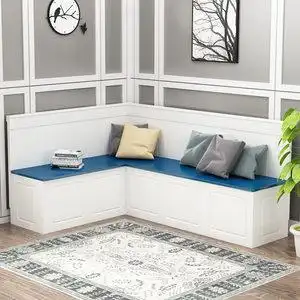 卡座餐桌组合家用小户型定制餐厅阳台客厅转角储物卡座沙发椅