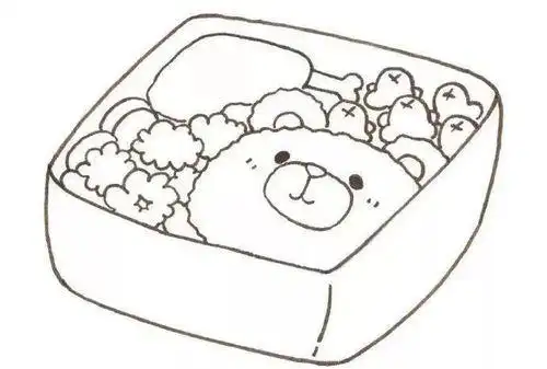 便当简笔画步骤图