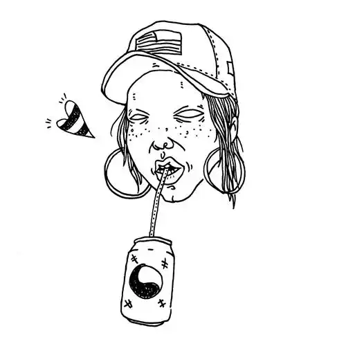 又是一波黑白插画 手绘涂鸦