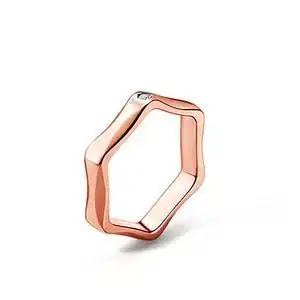 六角螺母戒指明星同款六边形小众设计高级感龚俊浪情侣tasaki戒指