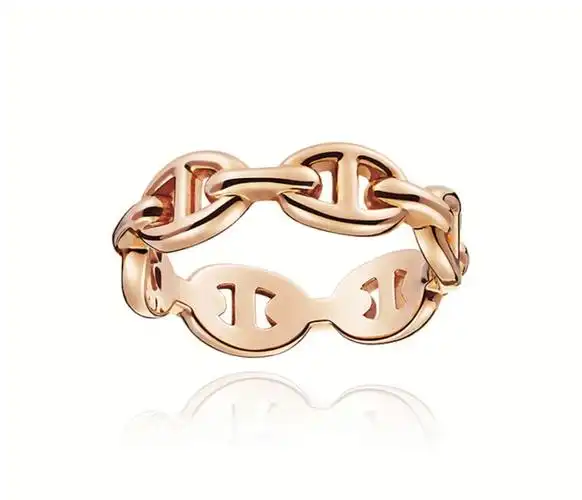 留驻永恒魅力～这种简单凝练的美 让人爱不释手93#爱马仕猪鼻子戒指