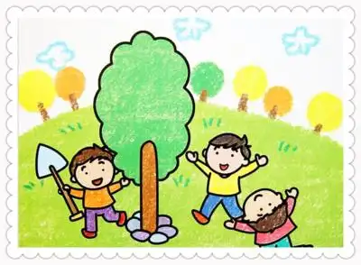 五一劳动节四格漫画简笔画