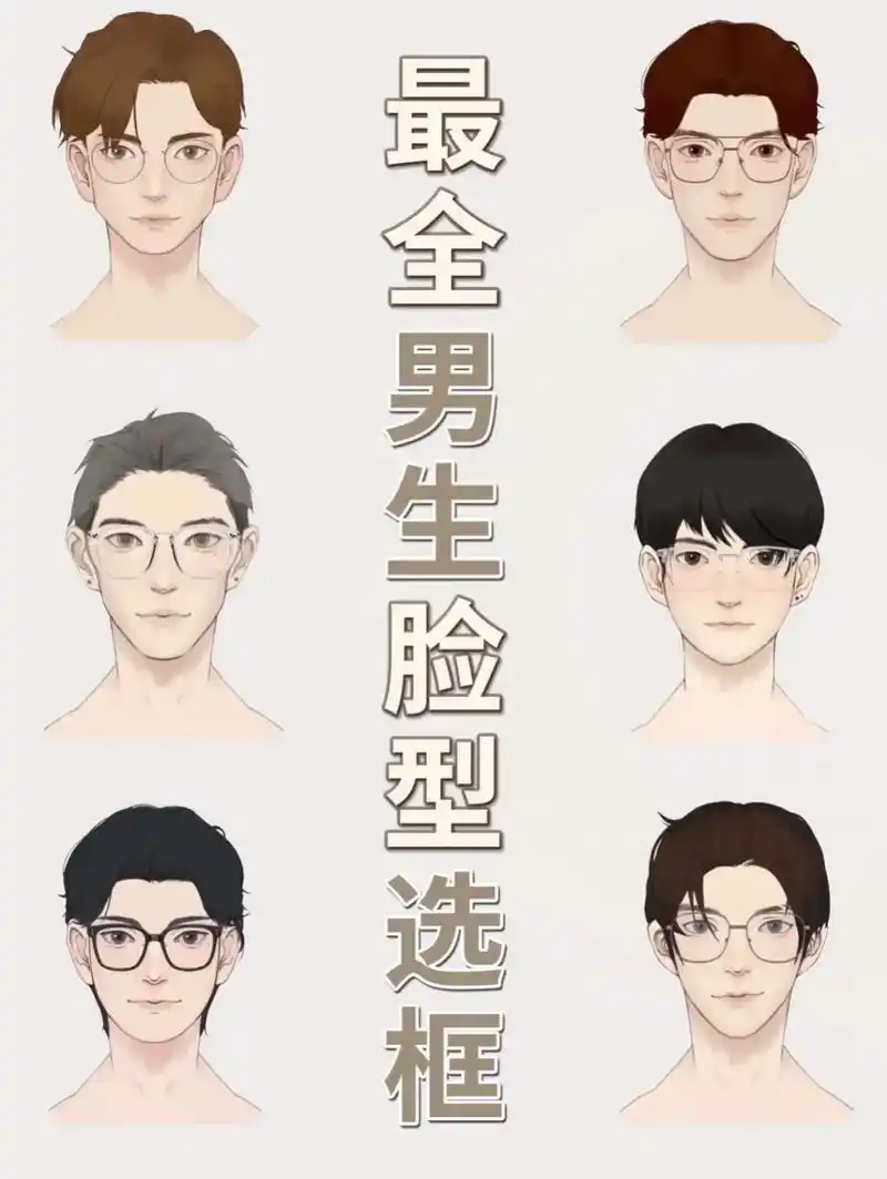 男生怎么根据脸型选眼睛框#男生穿搭 #配眼镜怎么选镜框 #如 - 抖音