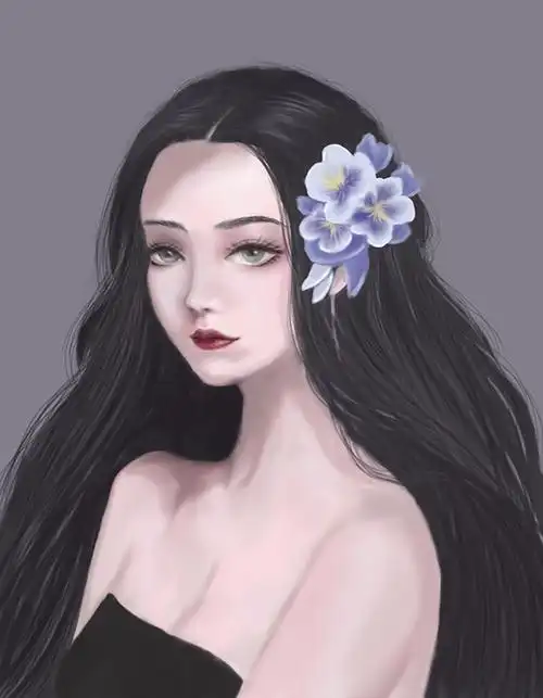 分享标签长发女生厚涂插画插画练习作品信息创作时间2021/01/25添加