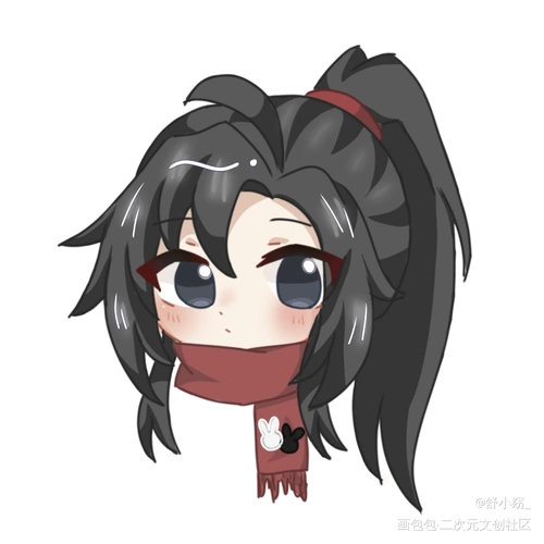 库存_魔道祖师魏无羡q版指绘绘画作品