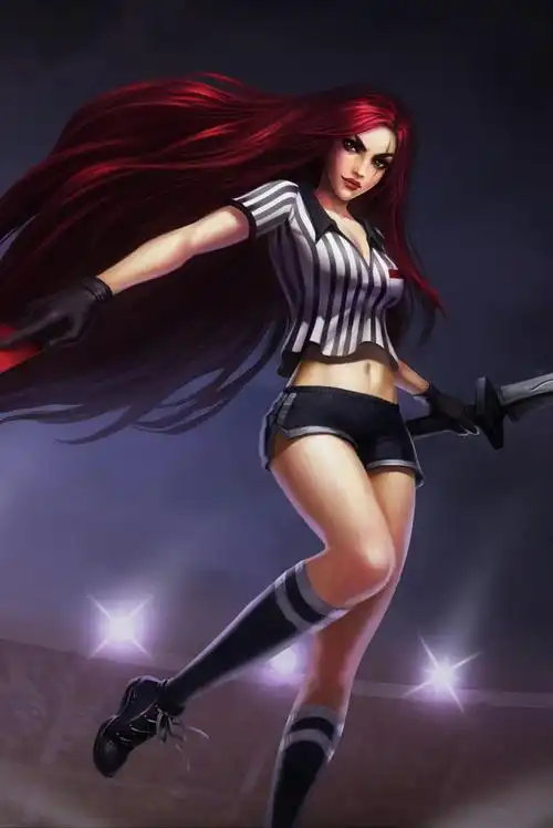 lol英雄联盟不祥之刃卡特琳娜红牌退场皮肤14