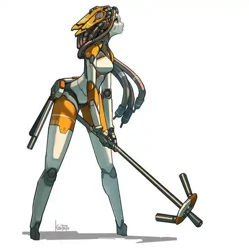 koutetuyarou的科幻机械插画图片