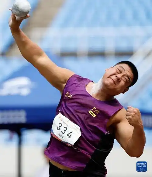 田径——全国冠军赛:男子铅球刘洋获得冠军