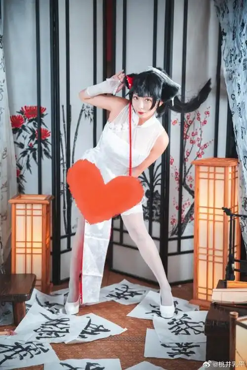 碧蓝航线超话#高雄旗袍春之意##cosplay#『碧蓝航线』高雄旗袍 春日习