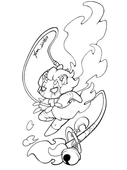 星座系列狮子座线稿