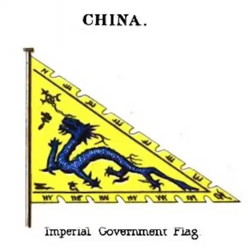 《中外各国轮船旗式》中的国旗样式1884年上海出版的《图画中法和战