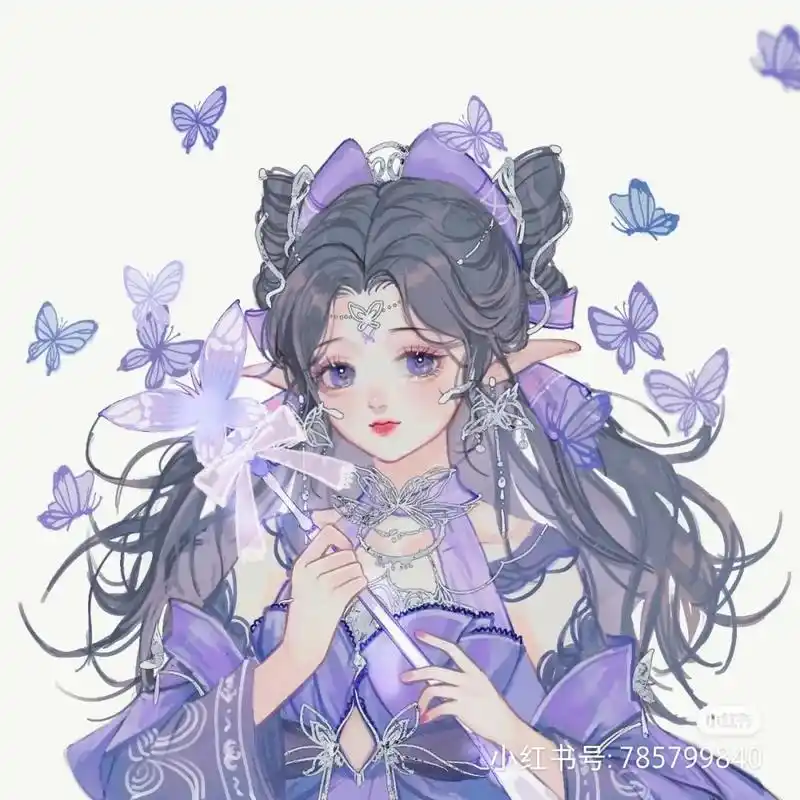 超好看古风头像那个撑伞的真的是太卡哇伊了