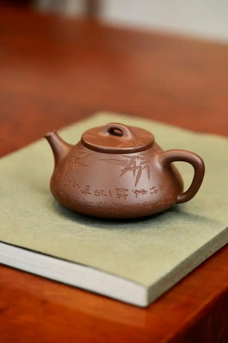 心舟石瓢|优质底槽清|250cc|全手  勇毅炜作品,造型无锐利之处,却丝毫