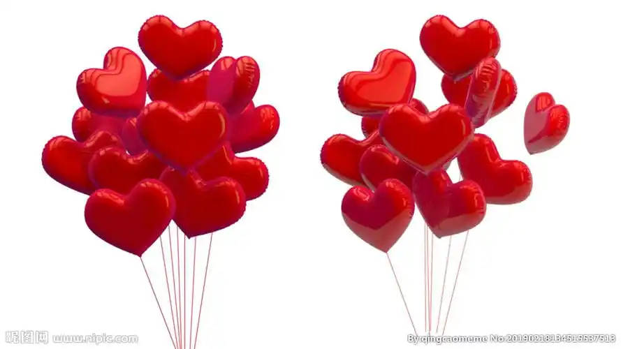 爱心气球图片