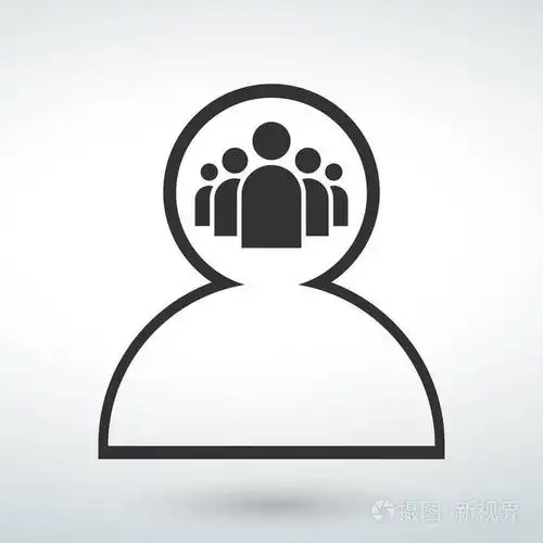 人图标用户隔离向量上的白色背面.