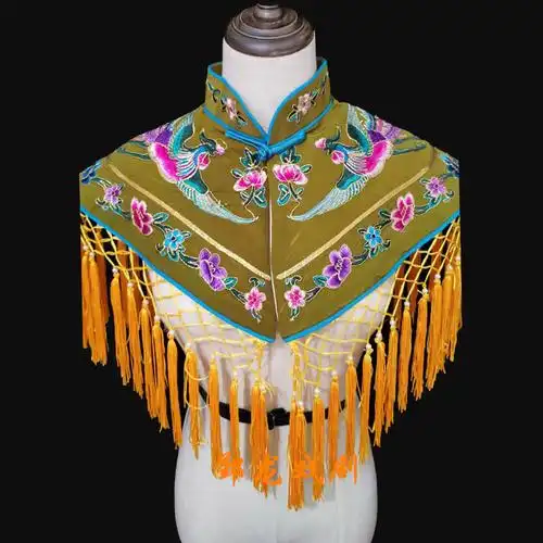 北方虎京剧服装新品戏剧戏曲贵妃醉酒服装表演戏服服绣凤花云肩披肩