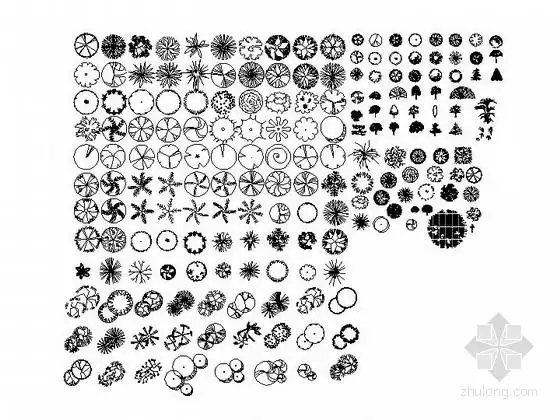 [分享]植物平面图例cad资料免费下载