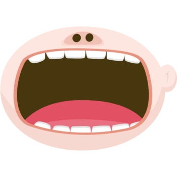 张开嘴