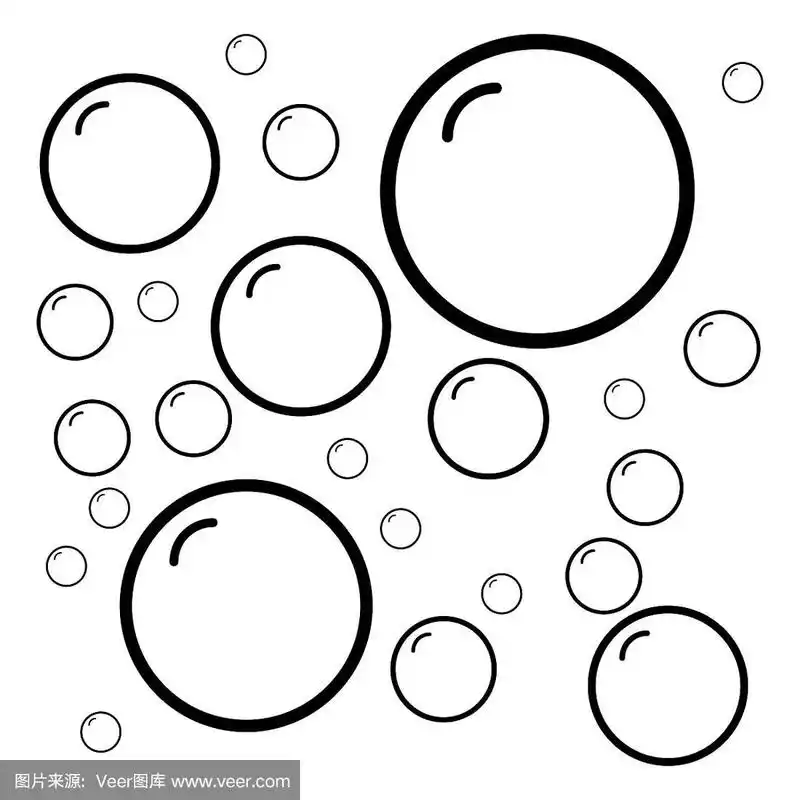 气泡水图标平面矢量模板设计新潮