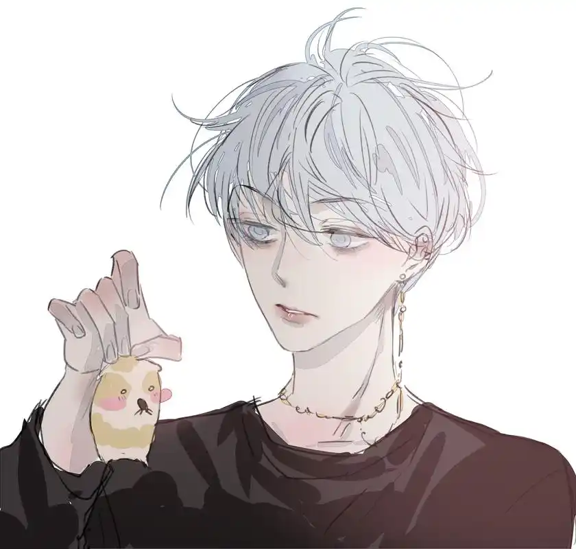 酷酷的二次元动漫美男子头像,最好的感情,是我愿意说,你愿意听