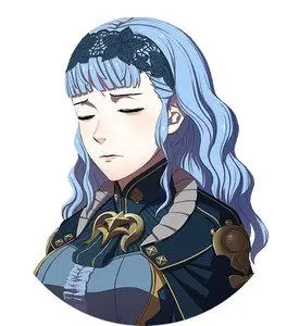 【蓝胡子】火焰纹章风花雪月无双-玛丽安奴 披发版  cos假发 蓝色