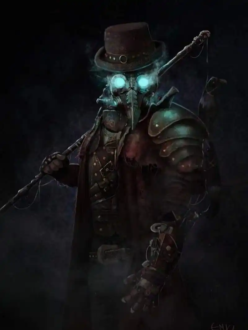 鸟嘴医生 瘟疫医生素材 纹身 绘画素材分享每日更新鸟嘴医生