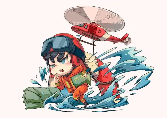 q版消防员创意形象设计