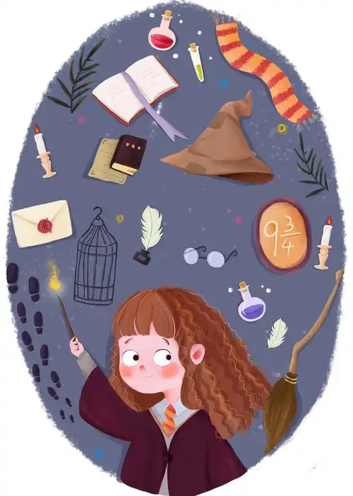 赫敏小可爱|插画|儿童插画|ballet519 - 原创作品 - 站酷 (zcool)