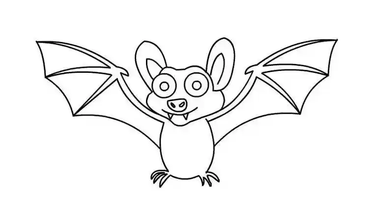 蝙蝠简笔画步骤