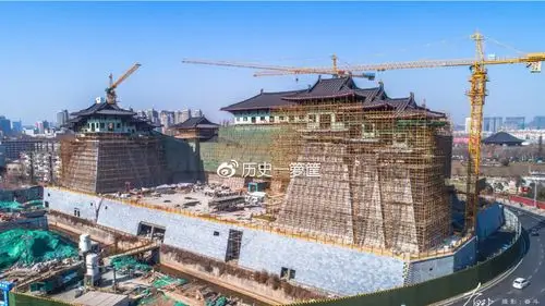 洛阳应天门最新进展照片曝光,气势恢宏曾让李世民叹为观止!