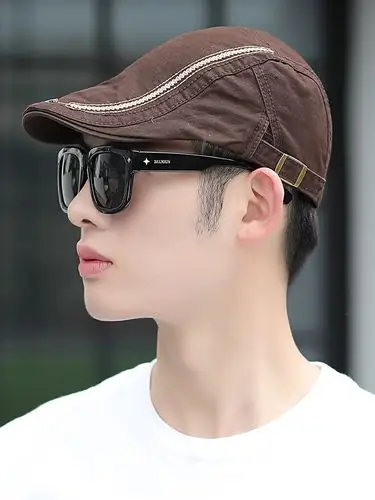 帽子男士春夏季鸭舌帽出游贝雷帽男时尚潮休闲百搭夏天前进帽青年